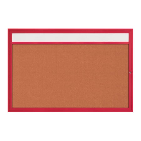 Hinge-less Radius Corkboard, 36x36, Satin Alum Frame/Medium Grey